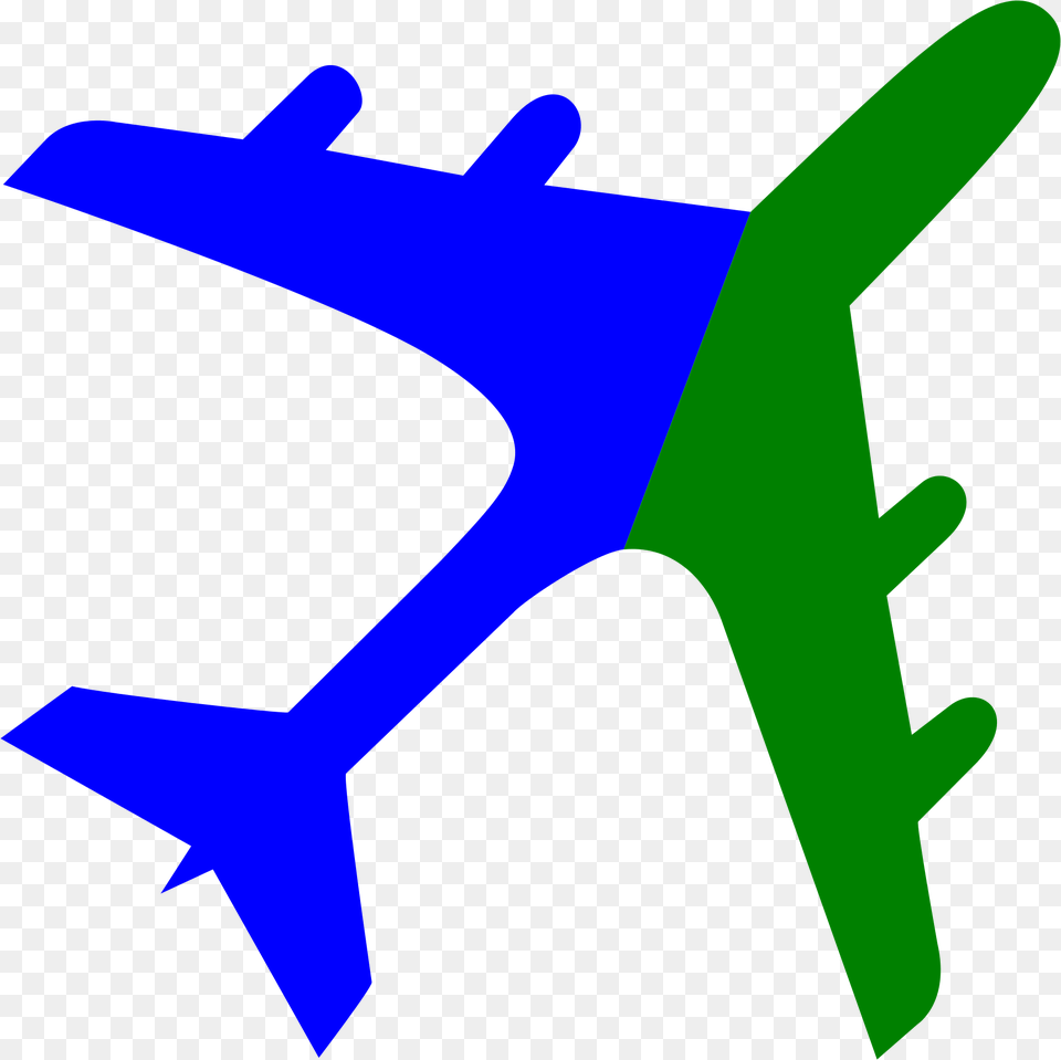 Fileairplane Silhouette Blue Green Airplane Silhouette White, Aircraft, Airliner, Transportation, Vehicle Free Png Download