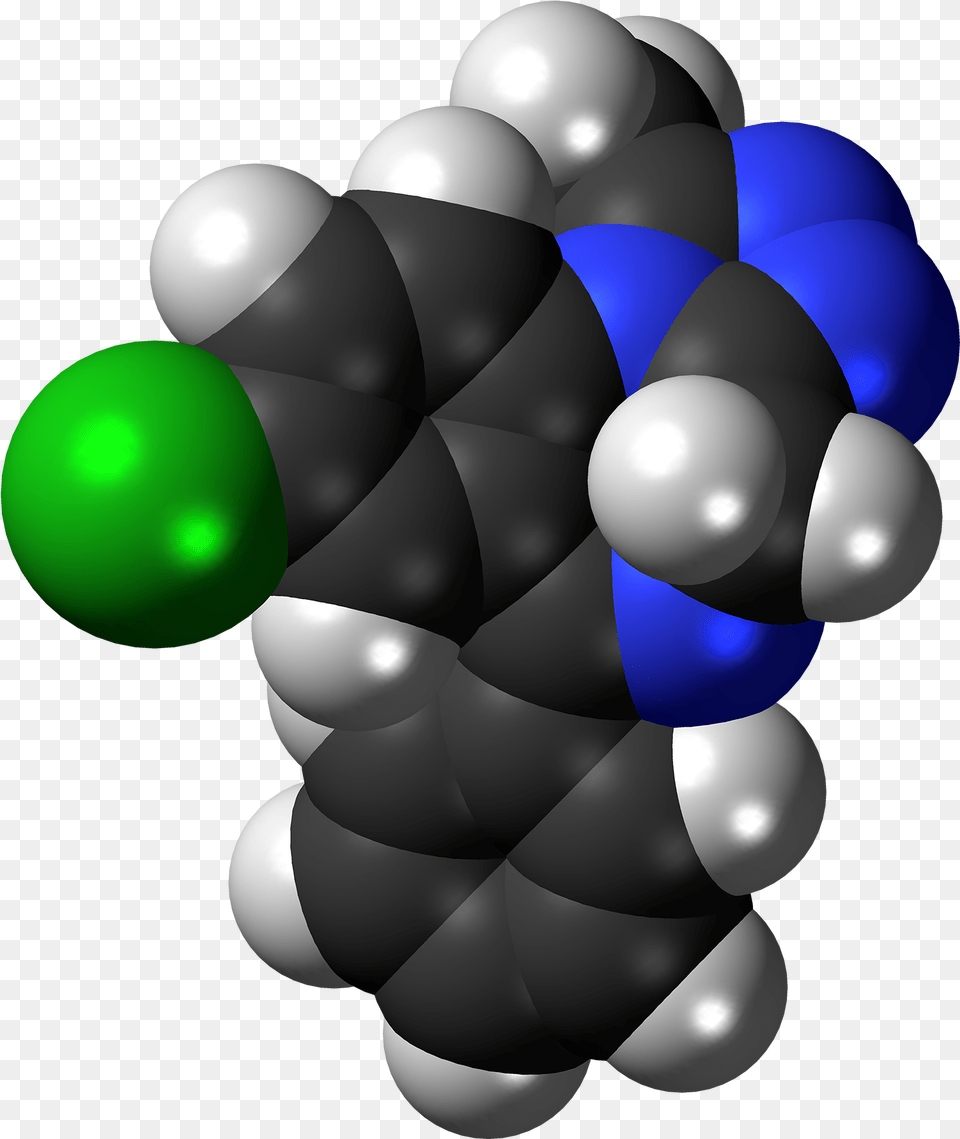 Filealprazolam Molecule Spacefillpng Wikimedia Commons Alprazolam Space Filling Model, Sphere, Knot Free Png Download