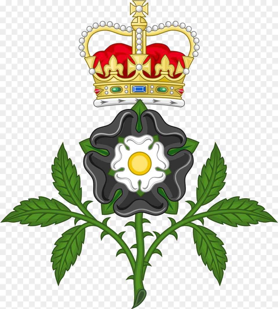 Fileblack Rose Heraldicsvg Wikimedia Commons Union Of The Crowns, Accessories, Jewelry, Leaf, Plant Free Png Download