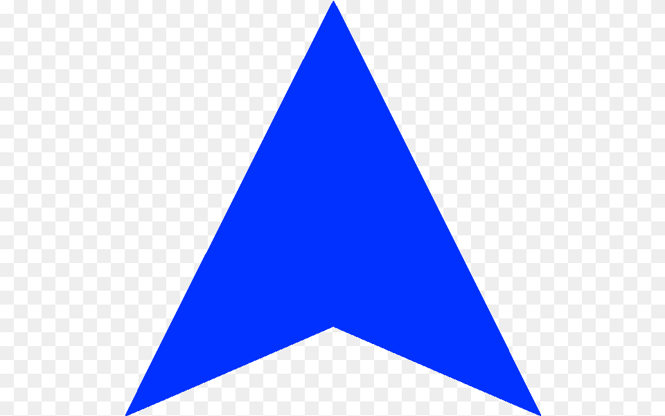 Fileblue Arrow Up Darkerpng Wikimedia Commons Navigation Arrow Icon, Triangle Free Png