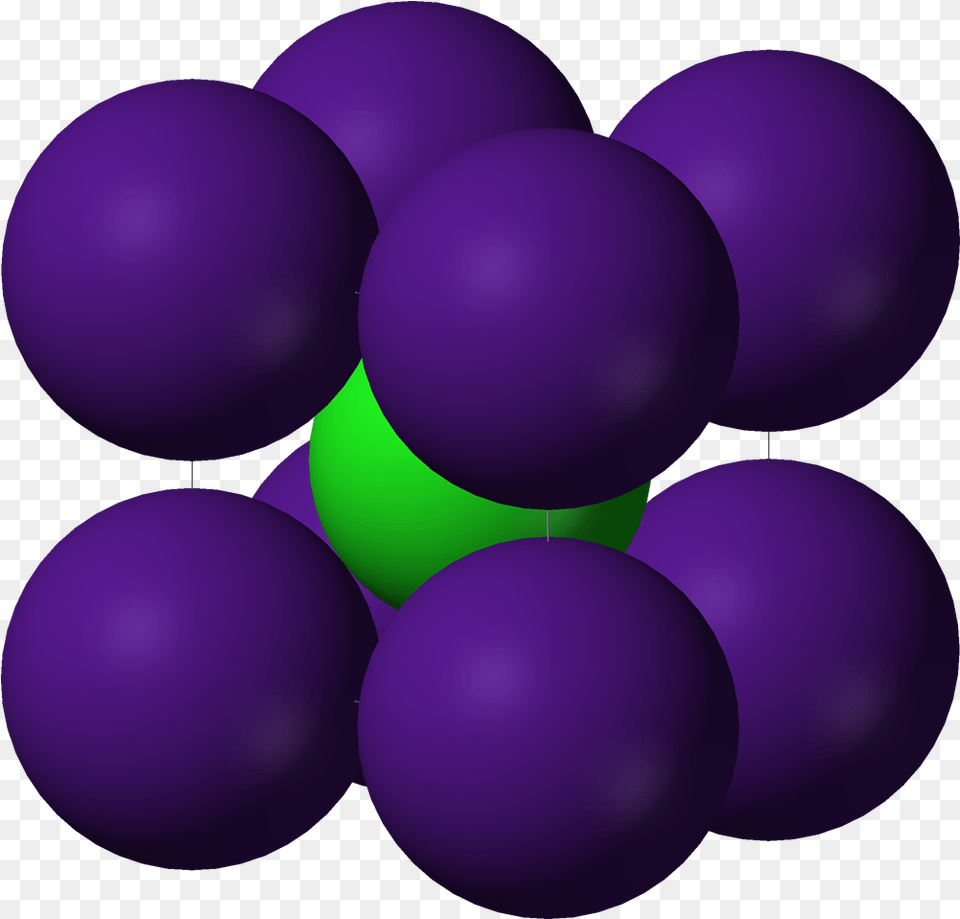 Filecaesium Chlorideunitcell3dionicpng Wikipedia Ionic Bonding, Purple, Sphere, Balloon Png