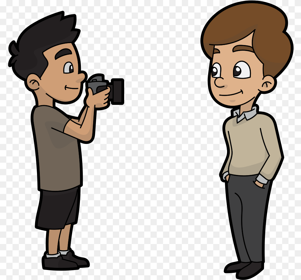Filecartoon Cameraman Filming A Video Marketing Cartoon, Photography, Adult, Person, Female Free Transparent Png