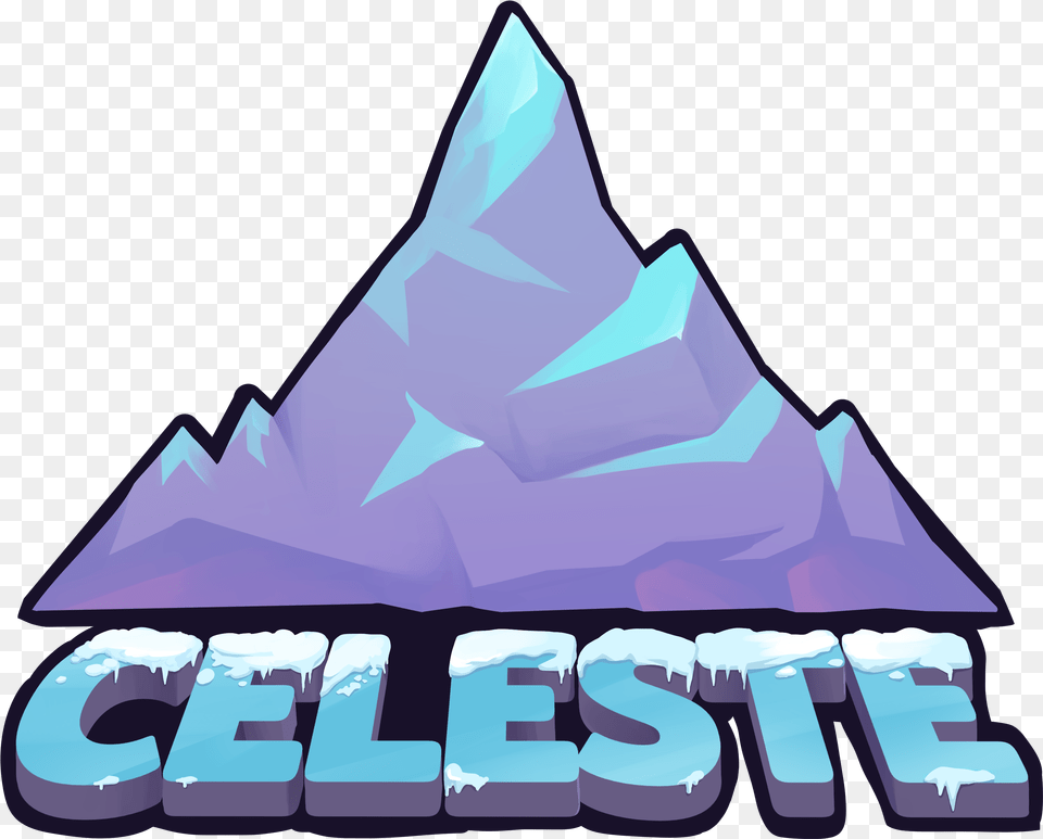 Fileceleste Video Game Logopng Wikimedia Commons Celeste Logo, Ice, Nature, Outdoors, Iceberg Png Image