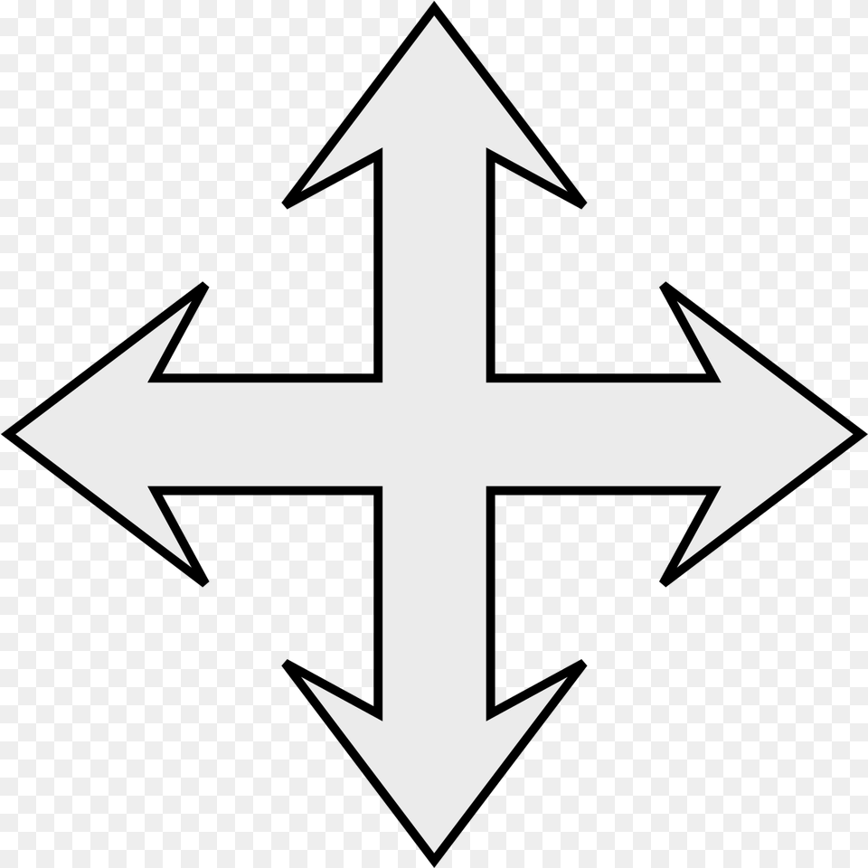 Filecoa Illustration Cross Arrow 2svg Wikimedia Commons Shield Knot, Symbol, Star Symbol Free Transparent Png