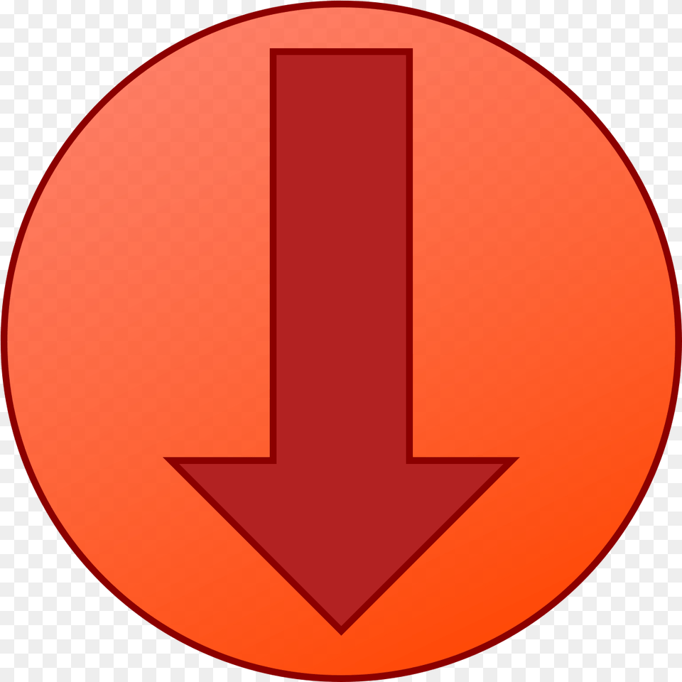 Filedown Arrow Redsvg Wikipedia Museo Histrico Nacional, Symbol, Sign, Text, Disk Free Transparent Png