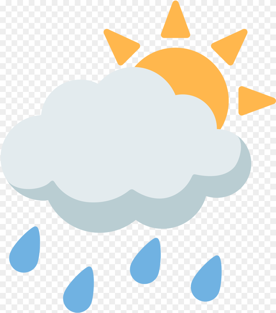 Fileemoji U1f326svg Wikimedia Commons Sun Behind Clouds Emoji, Nature, Outdoors, Light, Animal Free Transparent Png