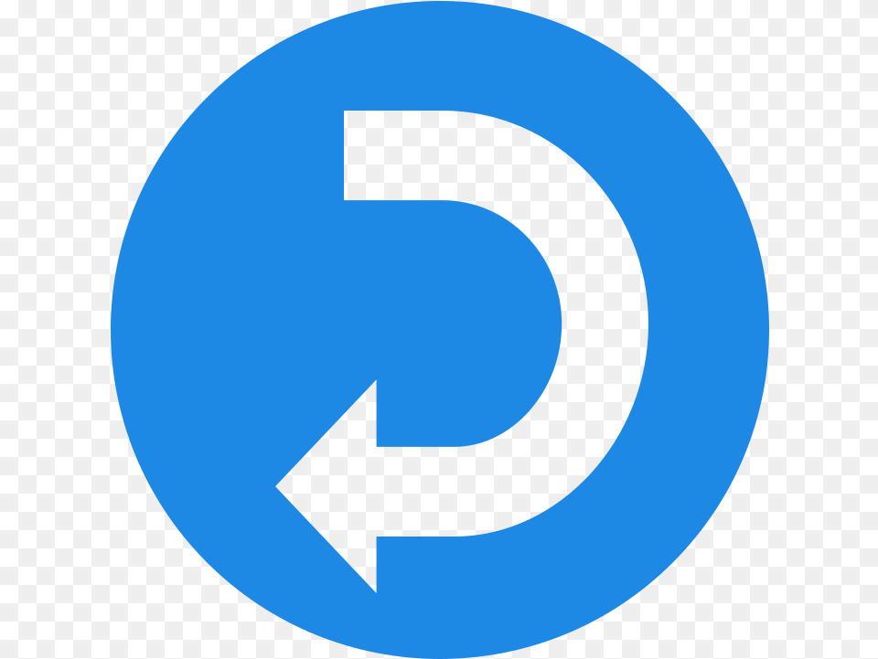 Fileeo Circle Blue Arrow Swingleftsvg Wikimedia Commons Arrow, Symbol, Number, Text, Disk Free Png Download
