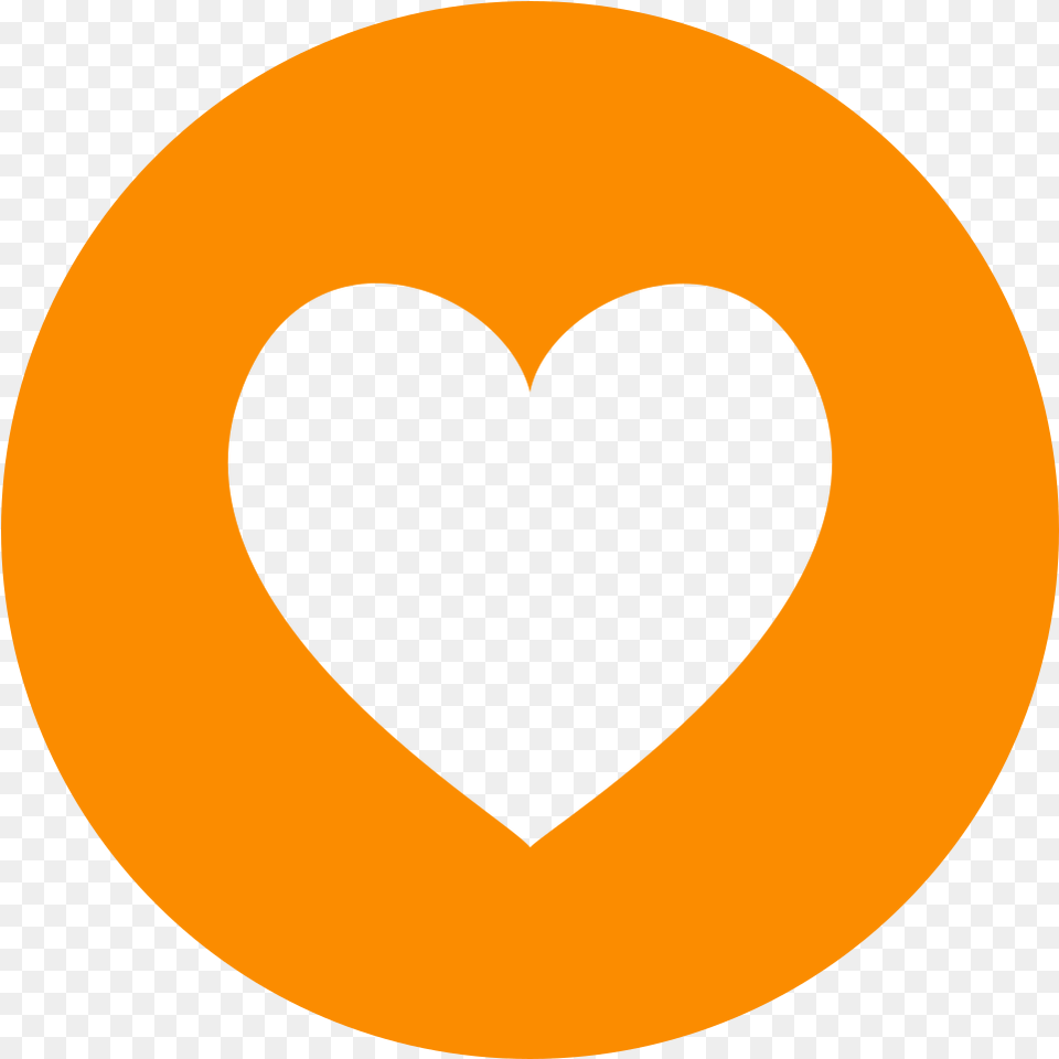 Fileeo Circle Orange Heartsvg Wikimedia Commons Heart With Circle Pink, Logo, Astronomy, Moon, Nature Free Png Download