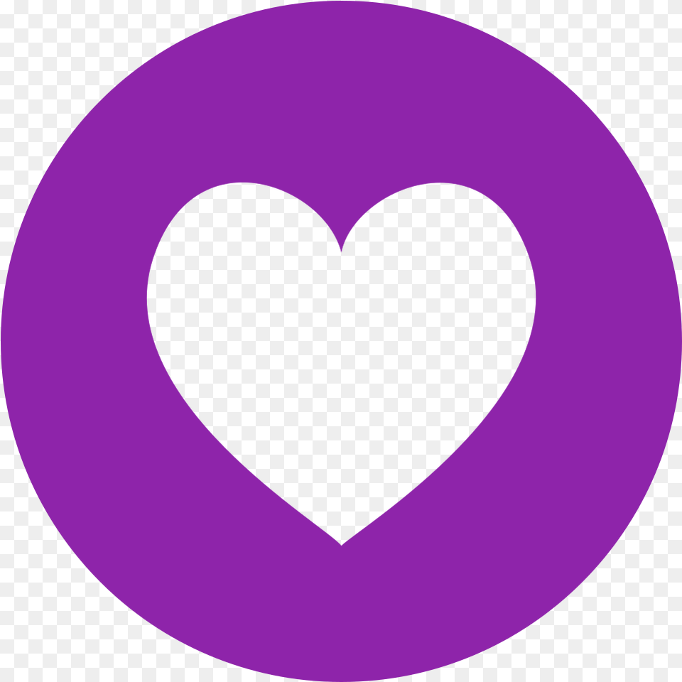 Fileeo Circle Purple Heartsvg Wikimedia Commons Heart In A Circle Red, Logo, Disk, Symbol Free Png Download