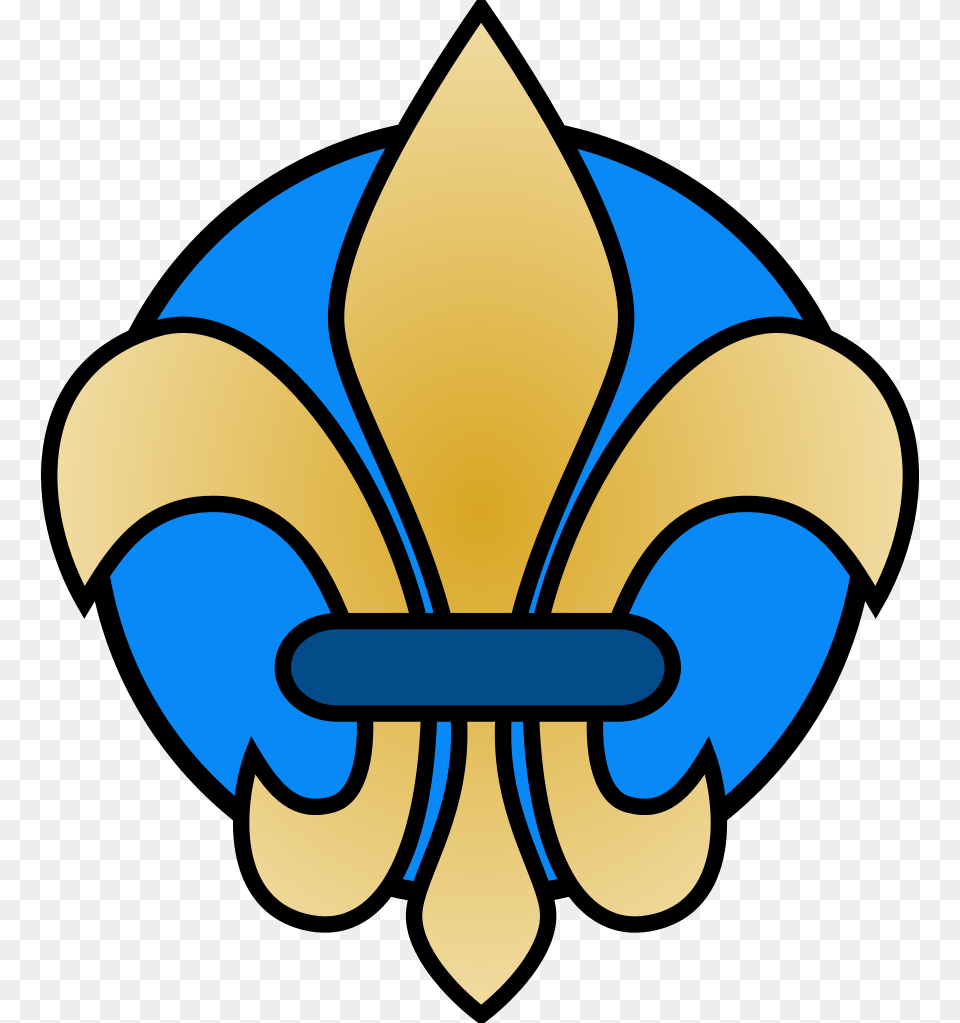 Filefleur De Lis Gold Fleur De Lis Blue Gold, Emblem, Symbol, Logo, Astronomy Png