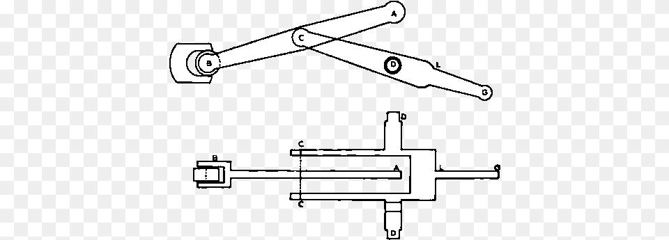 Filefreemantle Straight Line Linkage High Contrastpng Diagram, Construction, Construction Crane, Blade, Dagger Free Transparent Png