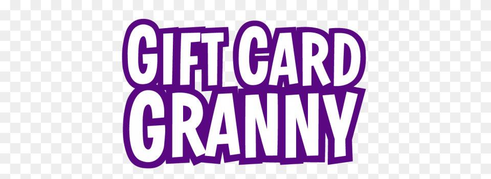 Filegiftcardgrannystackedlogopng Wikipedia Gift Card Granny, Purple, Text, Dynamite, Weapon Free Transparent Png