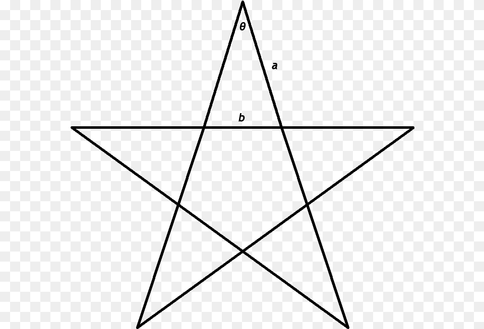 Filegoldentriangles Pentagram Draw A Big Star, Gray Free Png Download