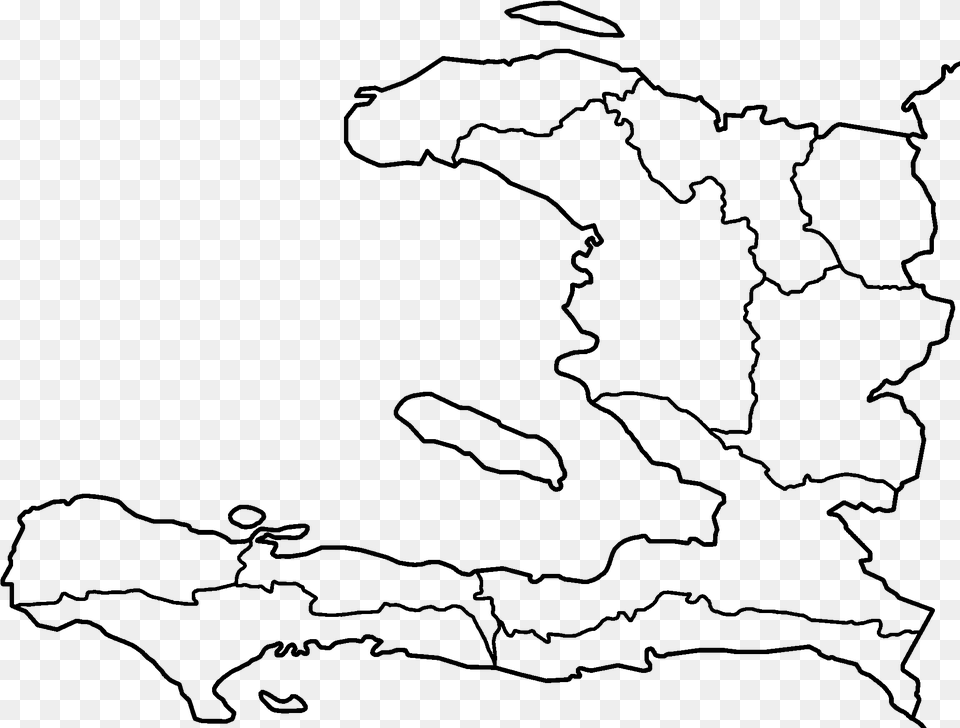 Filehaiti Departments Blank Blank Map Of Haiti, Gray Png Image