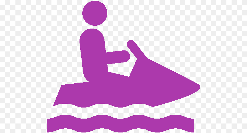 Filejetski Iconpng Wikimedia Commons Silhouette Jet Ski Clipart, Purple, Water, Leisure Activities, Sport Free Png Download