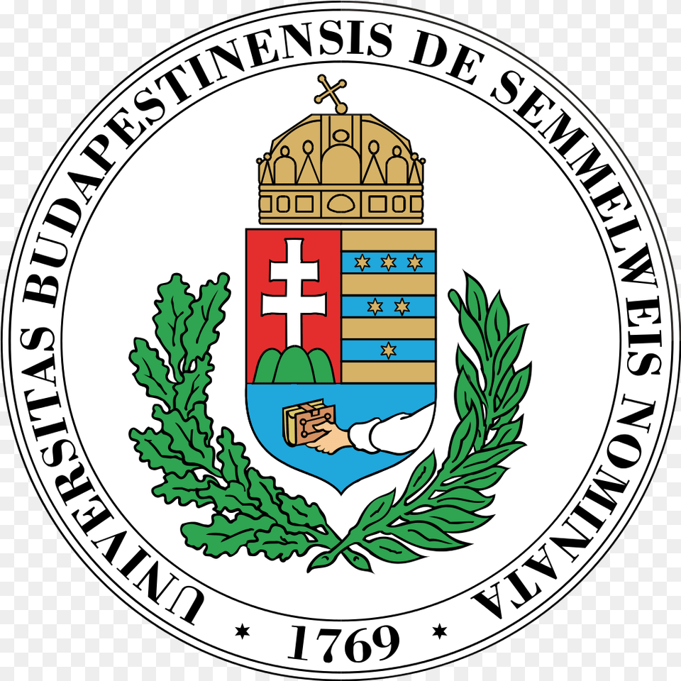 Filelogo Univsemmelweissvg Wikimedia Commons Semmelweis University, Emblem, Symbol, Logo, Badge Png Image