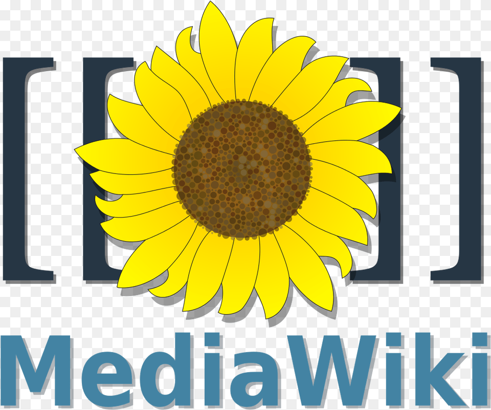 Filemediawiki Logo Reworkedsvg Wikimedia Commons Mediawiki Logo, Flower, Plant, Sunflower Free Transparent Png