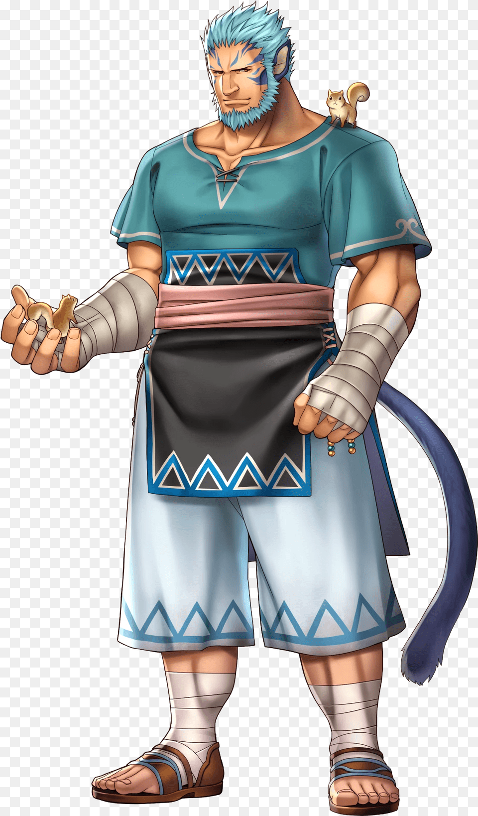 Filemordecai Kindhearted Tiger Facewebp Fire Emblem Mordecai Fire Emblem, Person, Clothing, Costume, Adult Free Png