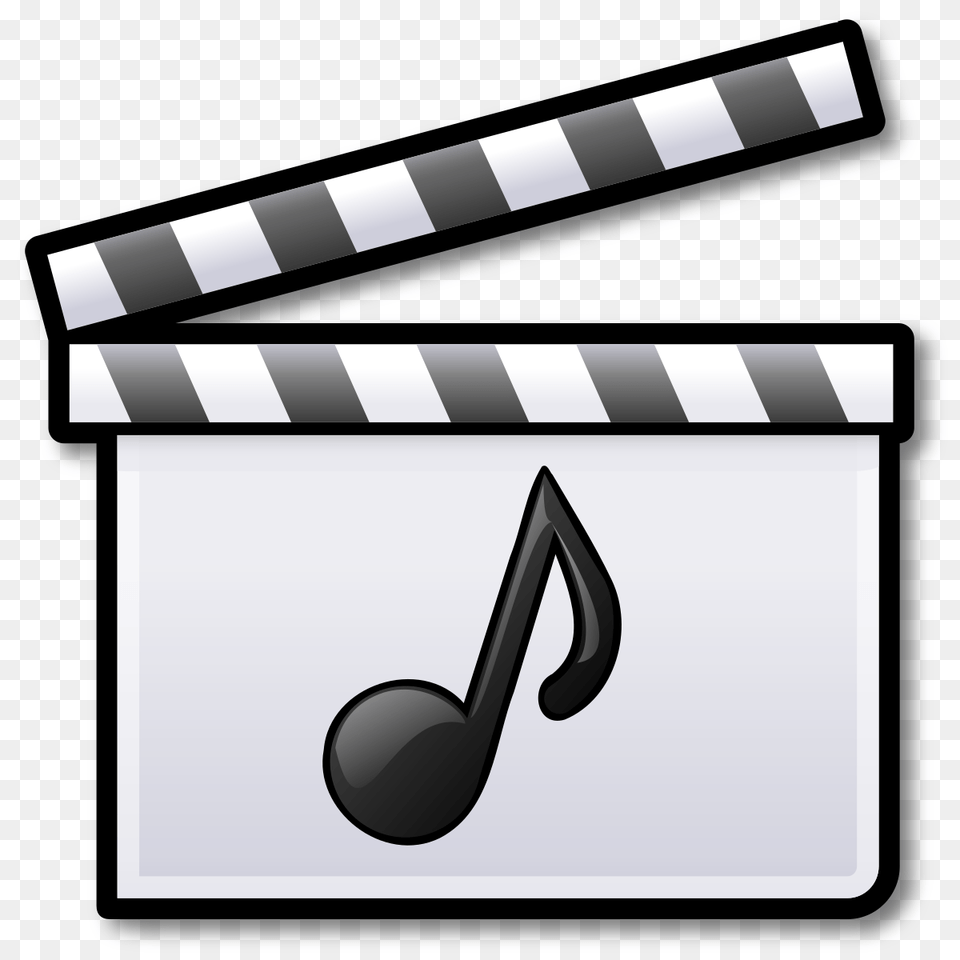 Filemusic Film Clapperboardsvg Wikipedia Silent Film Clipart, Fence, Clapperboard Free Transparent Png