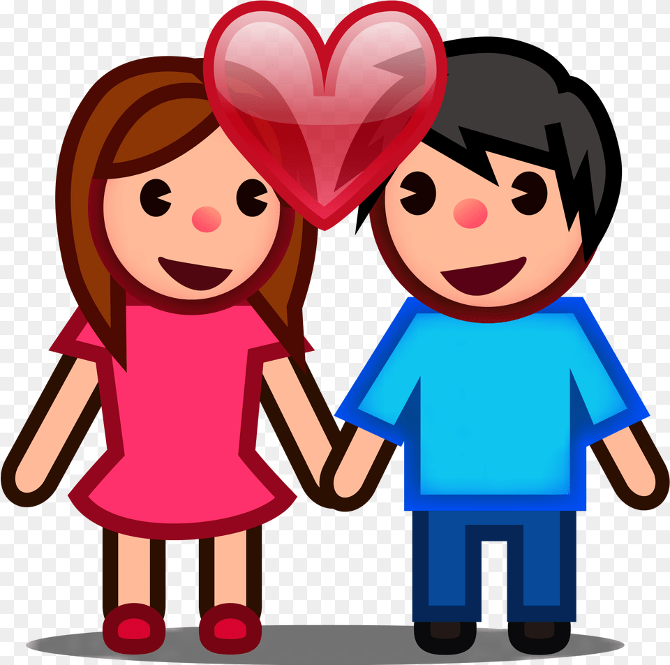 Filepeo Couple In Love Couple Emoji, Baby, Person, Face, Head Free Transparent Png