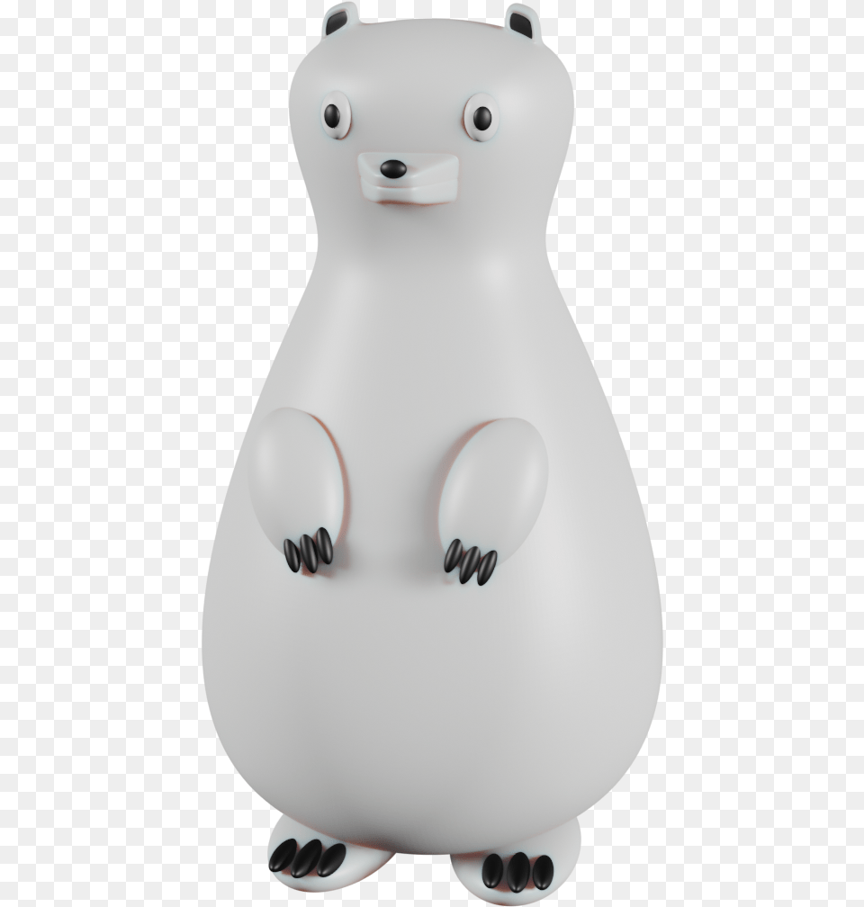 Filepolar Bear Animation Cartoon Sprite 3d Front Soft, Figurine, Art, Porcelain, Pottery Free Png Download