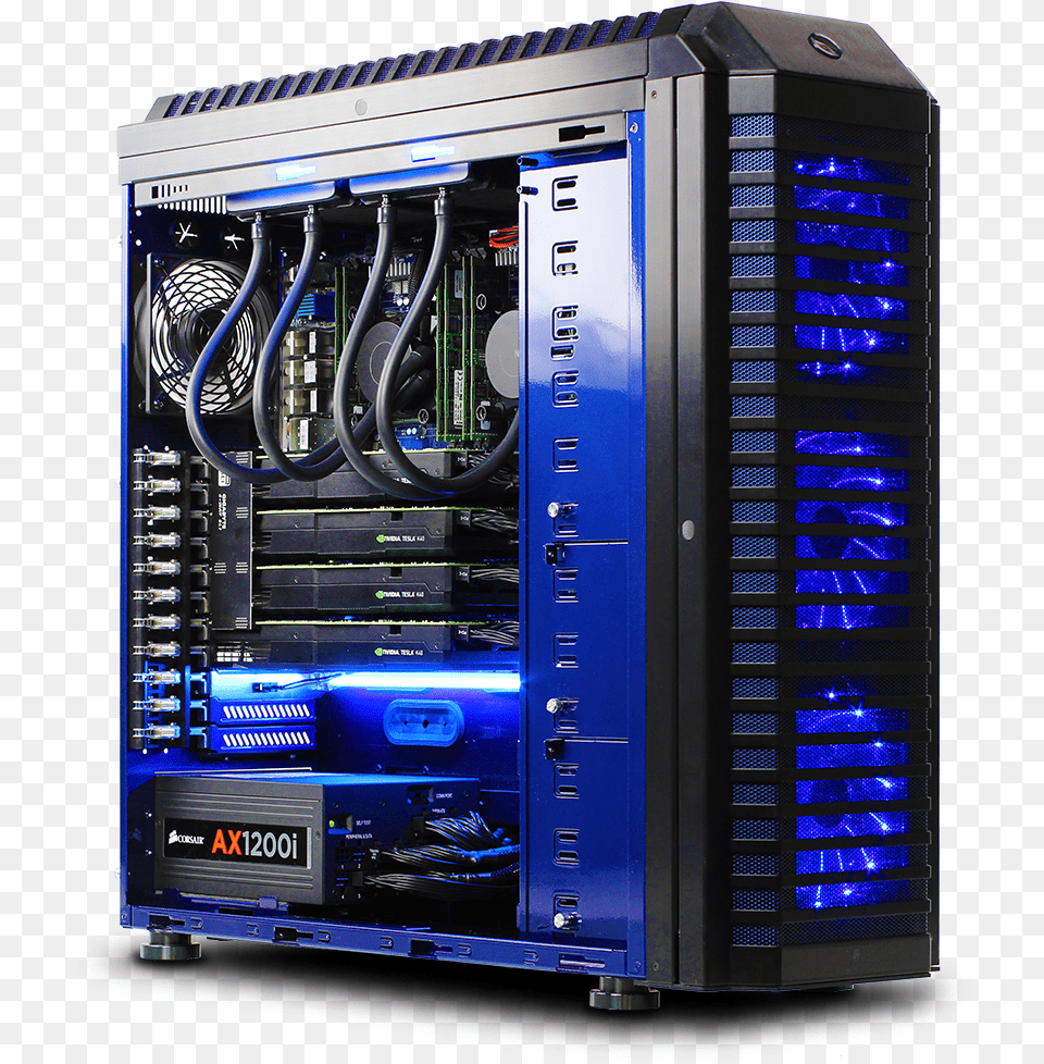 Filequad Nvidiateslak40gpuacceleratorpersonal Supercomputer, Computer, Electronics, Hardware, Computer Hardware Png Image