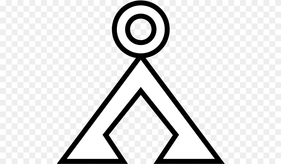 Filestargate Earthglyphsvg Glyphs Stargate Svg Symbol Triangle With Circle On Top Free Transparent Png