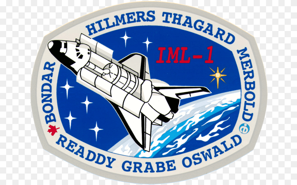 Filests 42patchpng Space Shuttle Space Shuttle Roberta Bondar In Space, Aircraft, Airplane, Spaceship, Transportation Free Png