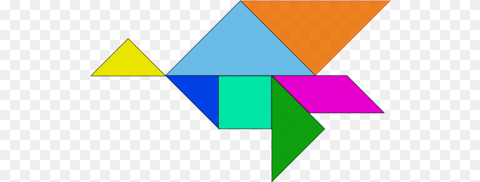 Filetangram Bird Flying 001svghipng The Work Of Godu0027s Different Types Of Tangrams, Triangle, Art Png Image