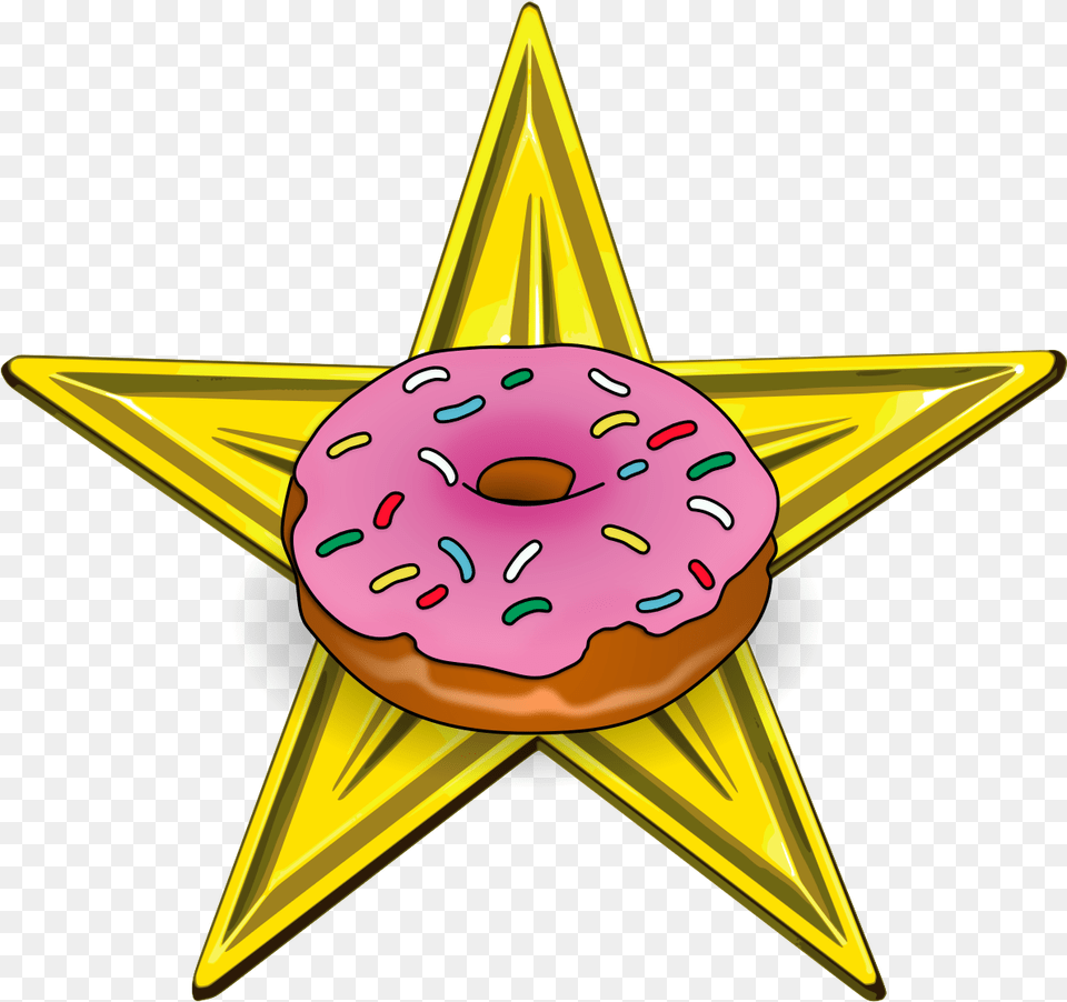 Filethe Simpsons Barnstar Hiressvg Wikimedia Commons, Food, Sweets, Symbol, Face Png Image