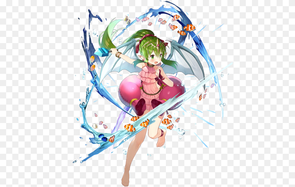 Filetiki Beachside Scion Btlface Cwebp Fire Emblem Young Summer Tiki Feh, Book, Comics, Publication, Person Free Transparent Png