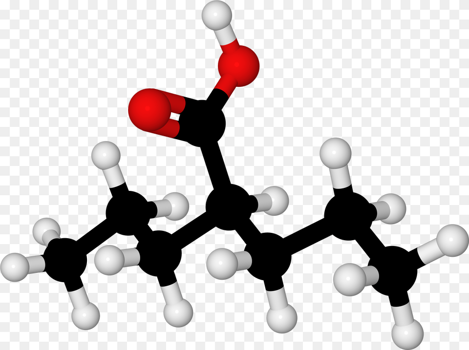 Filevalproic Acid Optimizedballandstickmodelpng Animated Structure Of Valproic Acid, Chess, Game, Juggling, Person Free Transparent Png