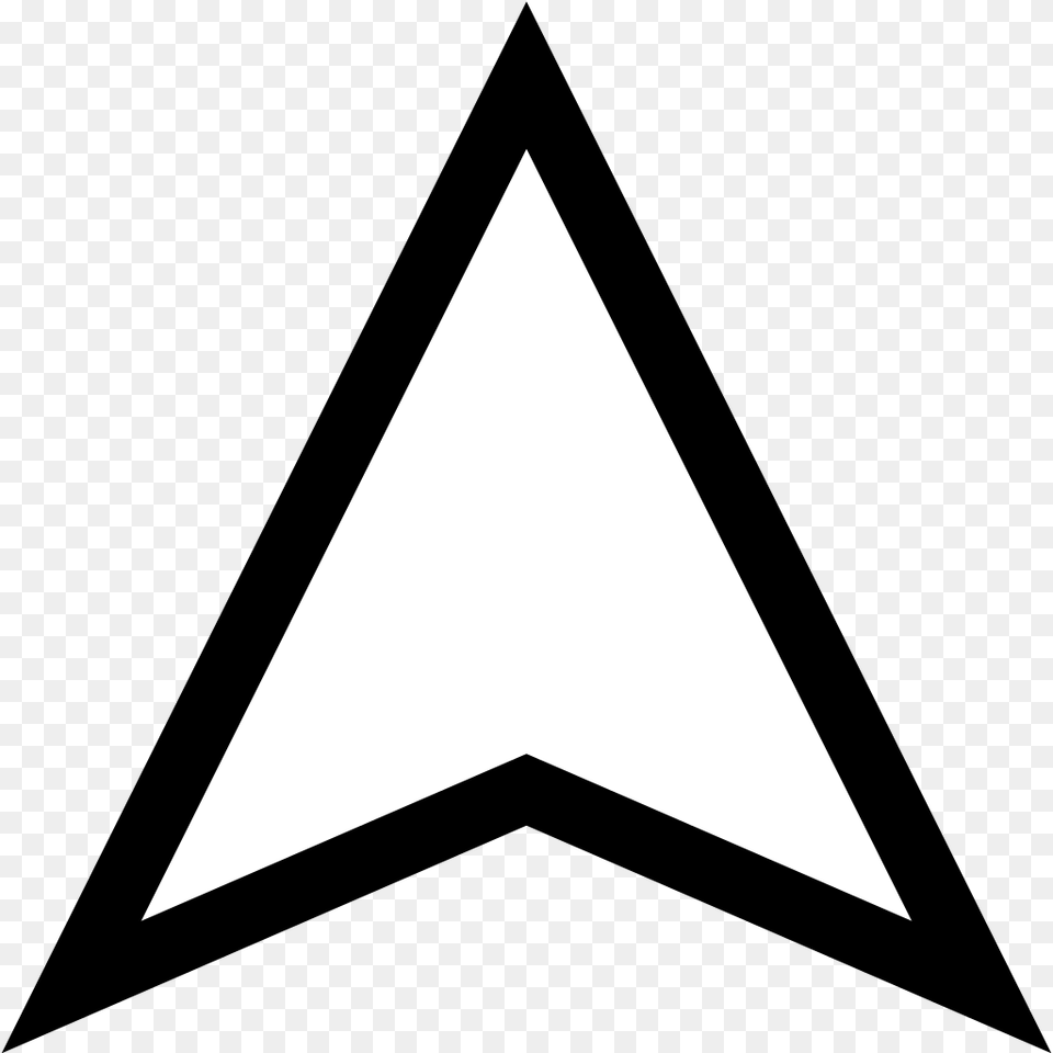 Filewhite Arrow Upsvg Wikimedia Commons Arrow Icon Google Map, Triangle Free Transparent Png