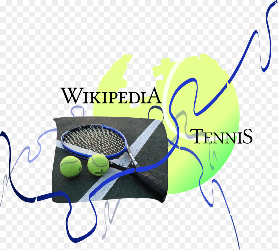 Filewikipedia Tennislogov3raquetsvg Wikimedia Commons Soft Tennis, Ball, Racket, Sport, Tennis Ball Free Png Download