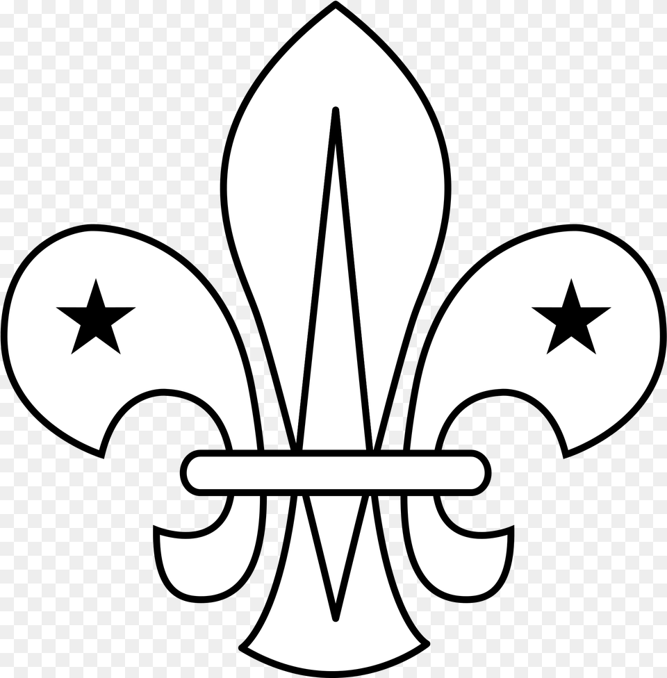 Filewikiproject Scouting Fleur De Lis Outline Flor De Lis Scout, Symbol, Emblem Png