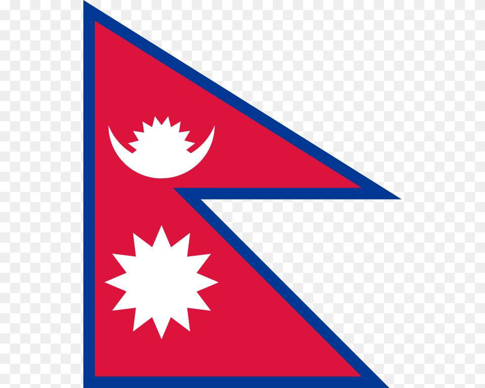 Filflag Of Nepal Wikipedia, Triangle Free Transparent Png