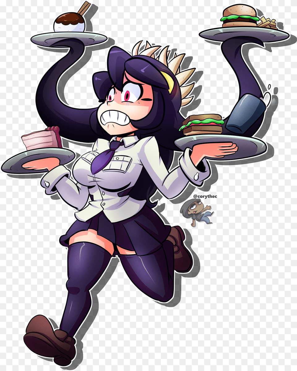 Filia Dinner Dash Skullgirls Fanart Free Png