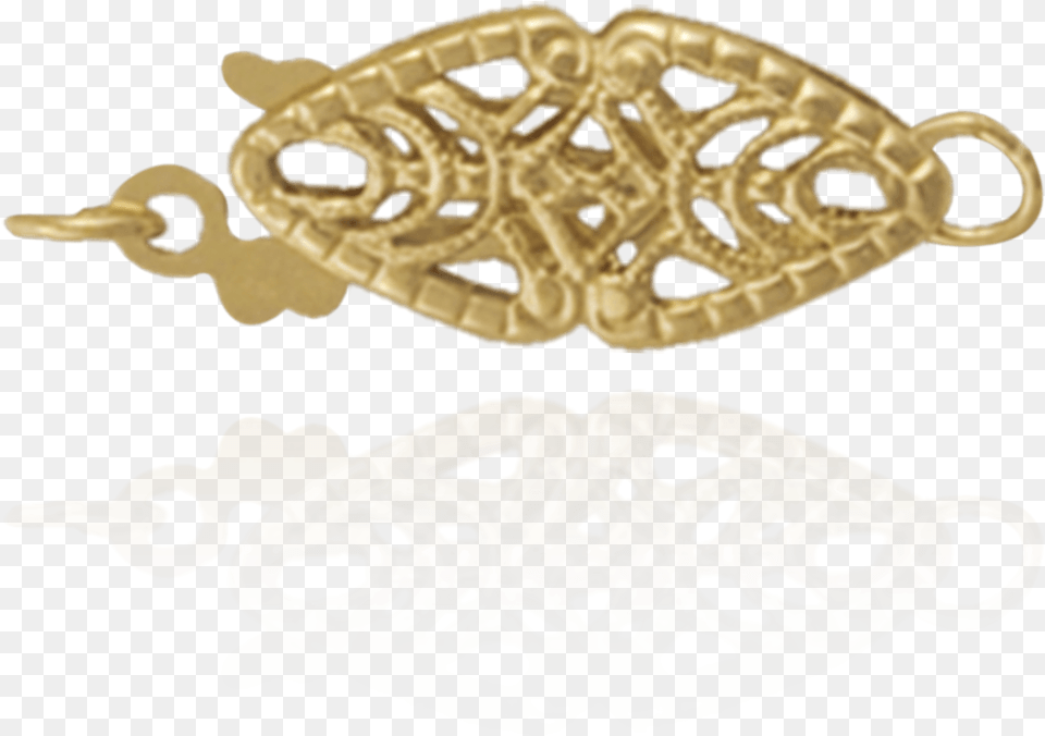 Filigree Fish Hook Pearl Clasp With Solid, Treasure, Bronze, Weapon Free Png Download