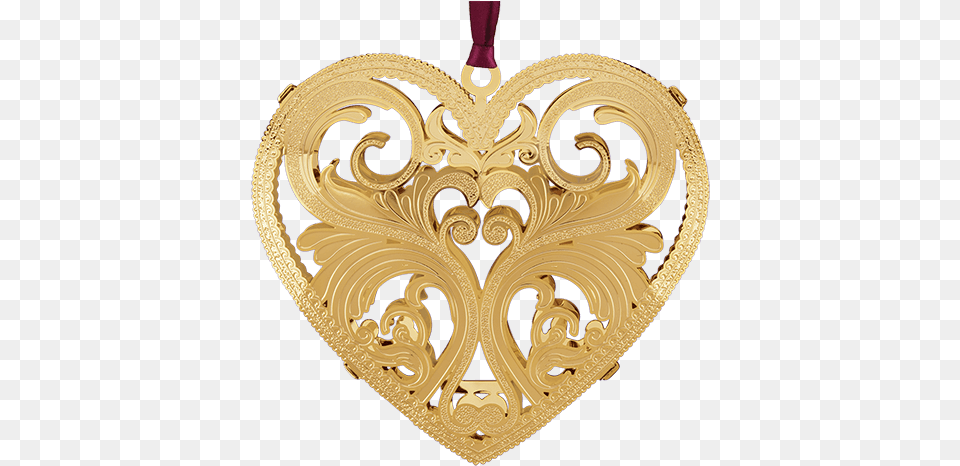 Filigree Heart Decorative, Accessories, Gold, Pendant, Jewelry Png Image