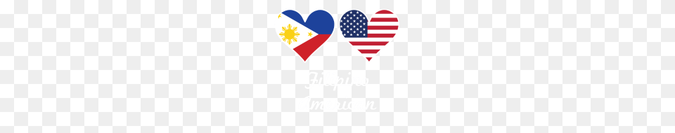 Filipino American Flag Hearts, Balloon, Heart Free Png Download