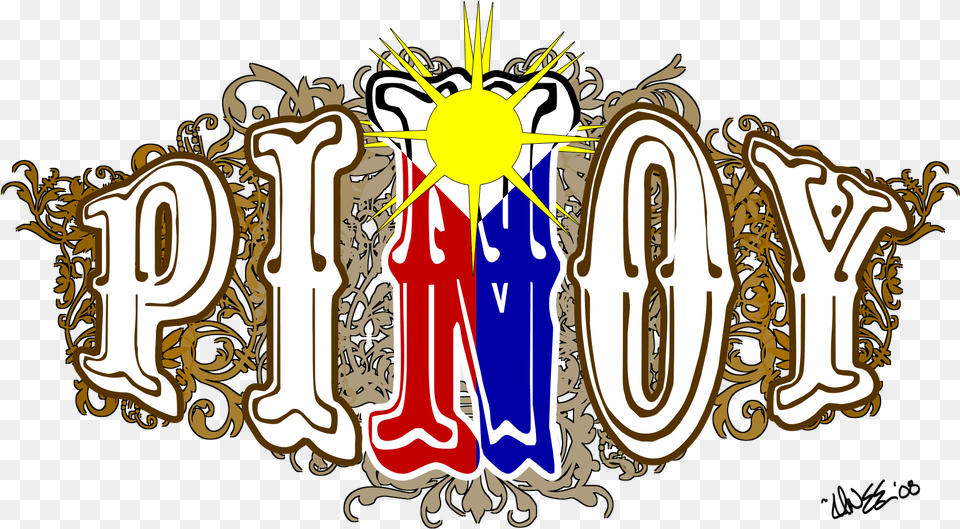 Filipino Drawing Design Picture Freeuse Pinoy Pride Logo, Text, Art Png
