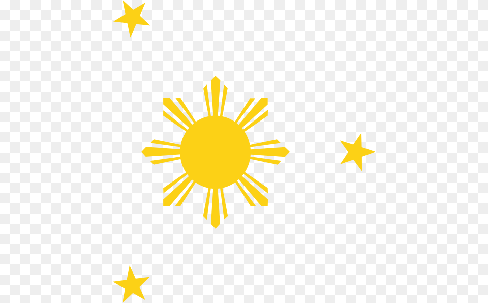Filipino Flag Star Clipart Tree Star In The Sun, Symbol, Outdoors, Nature, Star Symbol Free Png