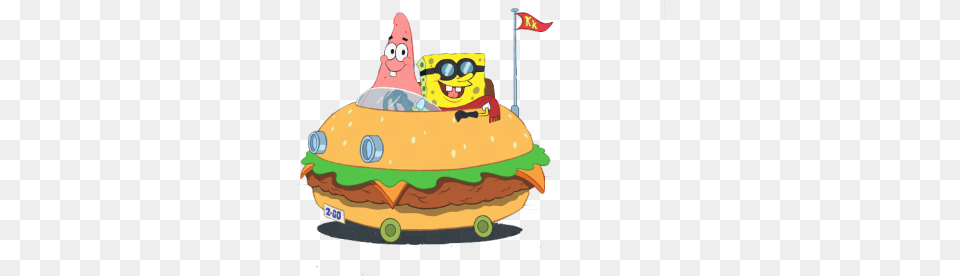 Fill Her Up Please Spongebob, Burger, Food, Birthday Cake, Cake Free Png Download