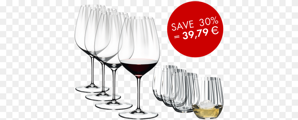 Filled White Riedel Performance, Alcohol, Beverage, Glass, Liquor Free Png Download