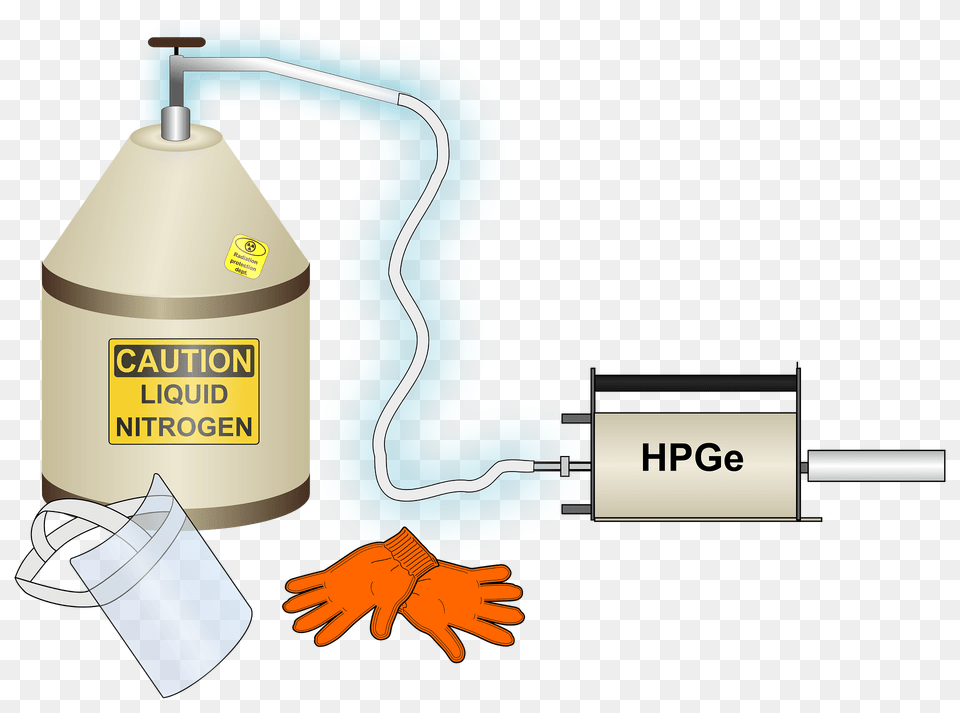 Filling Hpge Detector With Liquid Nitrogen Clipart, Clothing, Glove Free Png Download