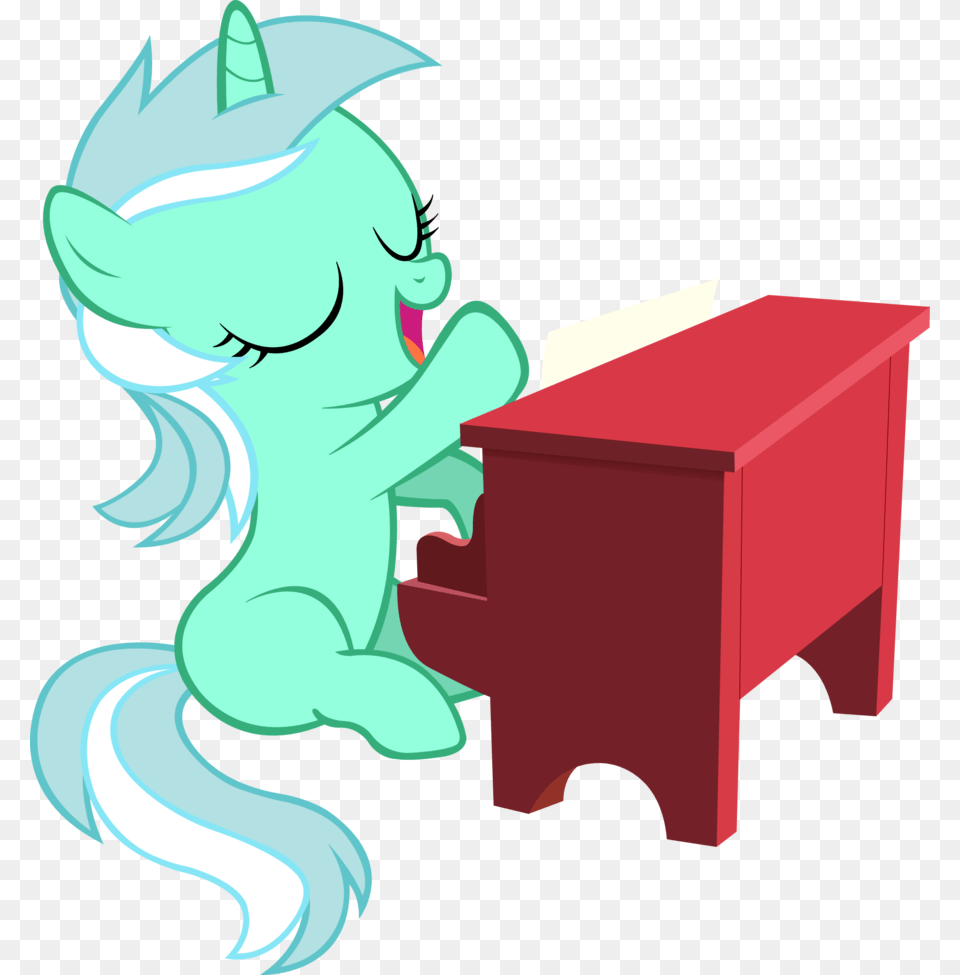 Filly Lyra Playing Piano By Artpwny My Little Pony Playing The Piano, Mailbox, Art, Baby, Graphics Free Transparent Png