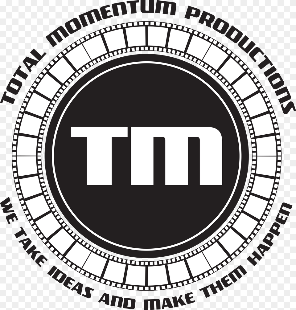 Film And Tv Production Company Total Momentum Productions Circle, Logo, Machine, Wheel Png