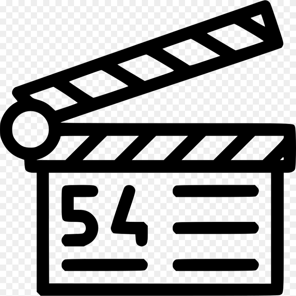 Film Clapper Clapperboard, Number, Symbol, Text Png
