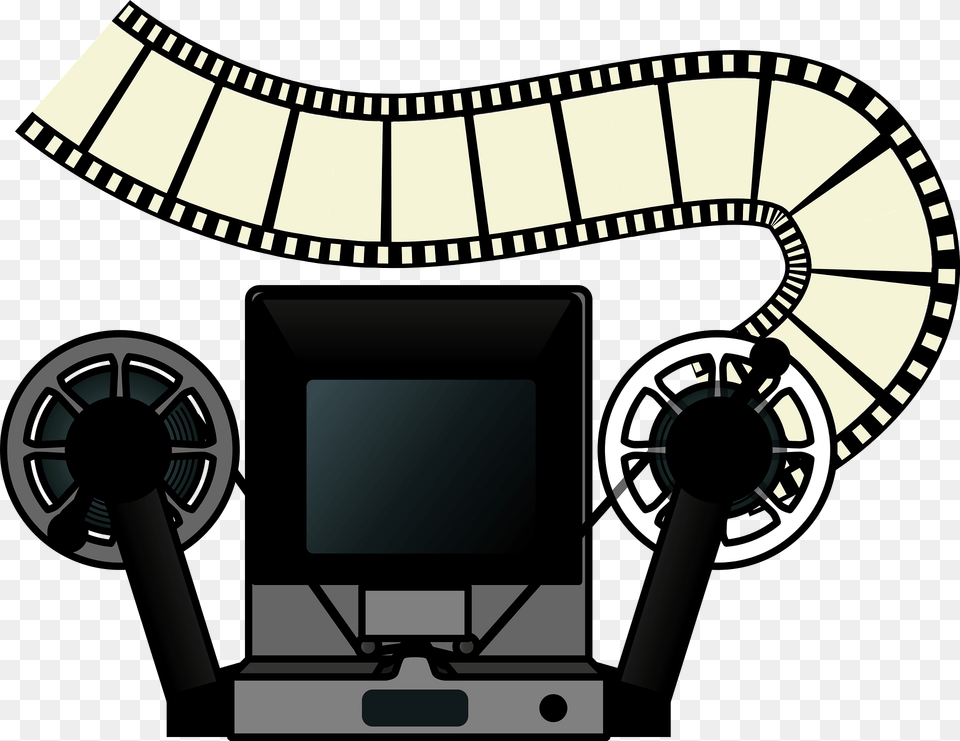 Film Editing Machine Clipart, Reel, Wheel Png