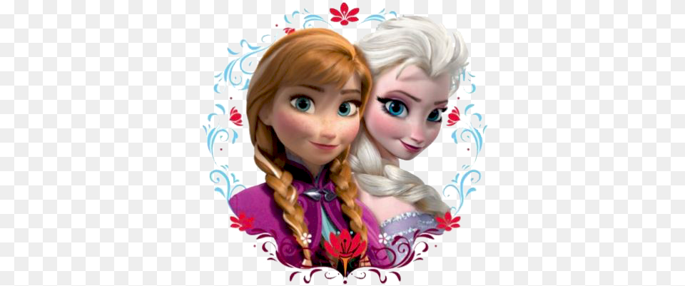 Film Frozen Frozen Cake Disney Frozen Birthday Disney Ana Y Elsa, Toy, Doll, Child, Female Png Image